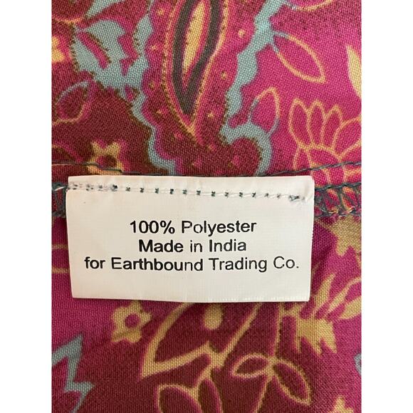 Earthbound Trading Dress XL T Strap Racerback Boho Hippie Gypsy Peasant Granola - Picture 5 of 9